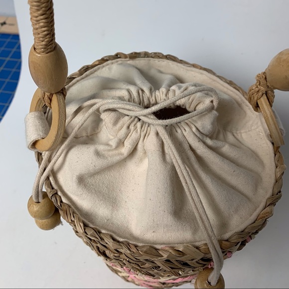 L* SPACE Woven Basket Bag NWOT - Picture 3 of 9